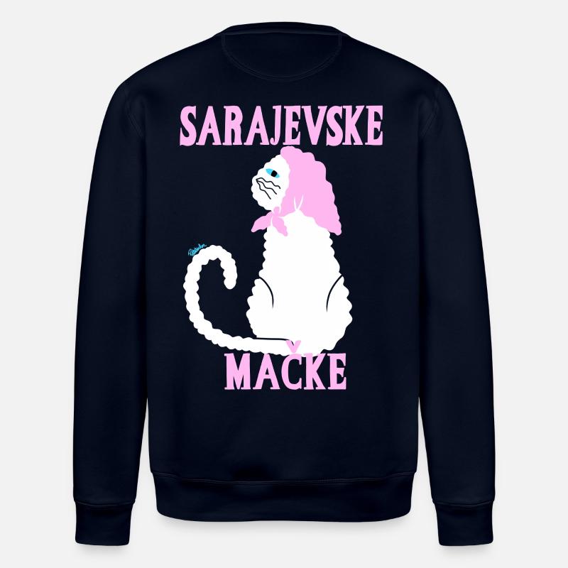 Pastellkatze Sarajevo - Stanley/Stella Unisex Bio-Sweatshirt ROLLER - Navy