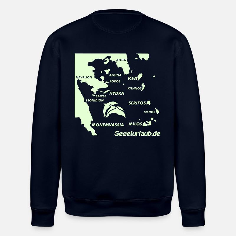pelepones_kykladen - Stanley/Stella Unisex Bio-Sweatshirt ROLLER - Navy