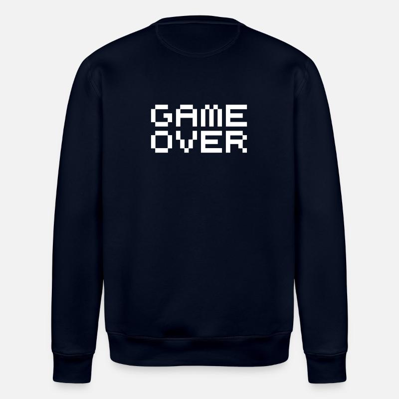 Game over pixels - Stanley/Stella ROLLER Unisex Organic Sweatshirt - navy