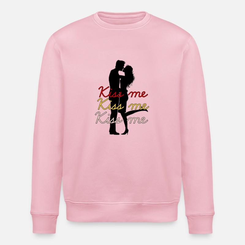 Saint-Valentin - Sweat bio ROLLER Stanley/Stella Unisexe - rose pâle