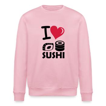 i_love_sushi - Sweat bio ROLLER Stanley/Stella Unisexe - rose pâle - Devant - Nik (191cm)