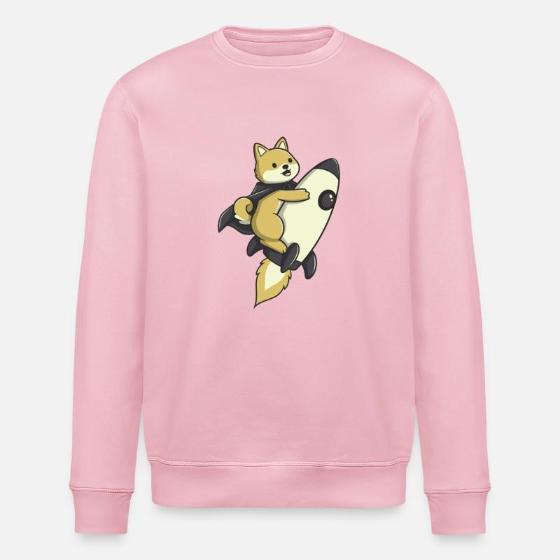 Magic Sword - Rocket - Stanley/Stella ROLLER Unisex Organic Sweatshirt - cotton pink