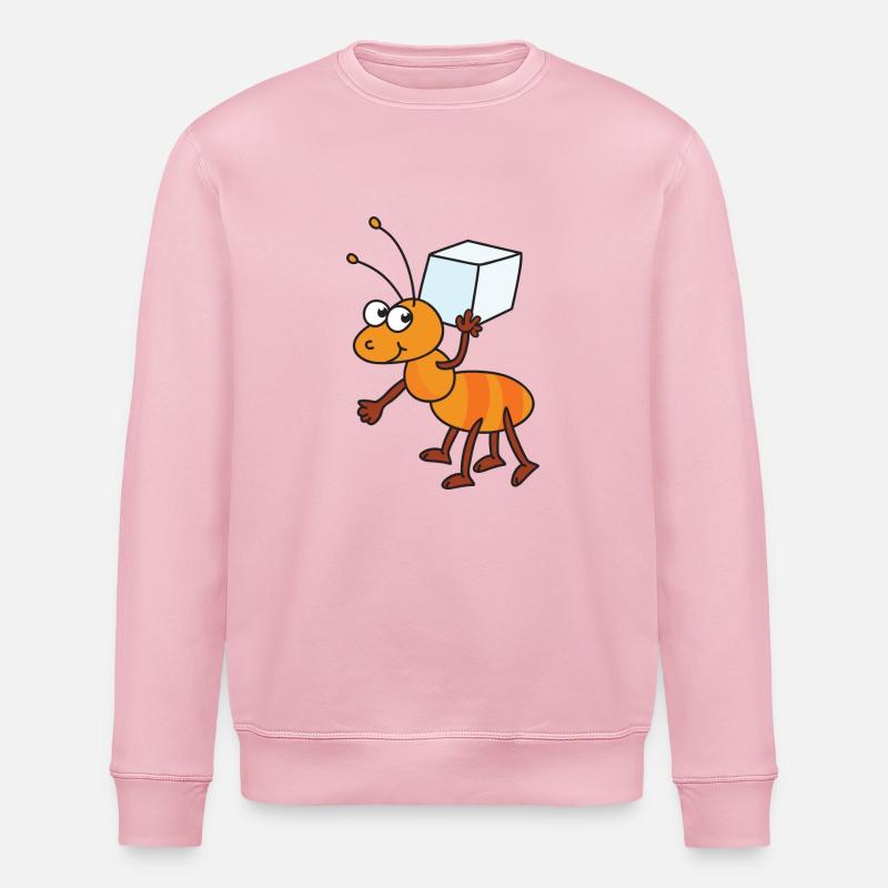 Ant sukker terninger sukker terninger sukker - Stanley/Stella økologisk unisex-sweatshirt ROLLER - lys rosa