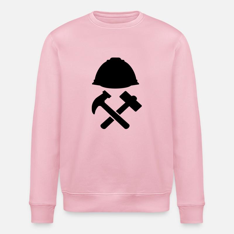 construction worker - Stanley/Stella ROLLER Unisex Organic Sweatshirt - cotton pink