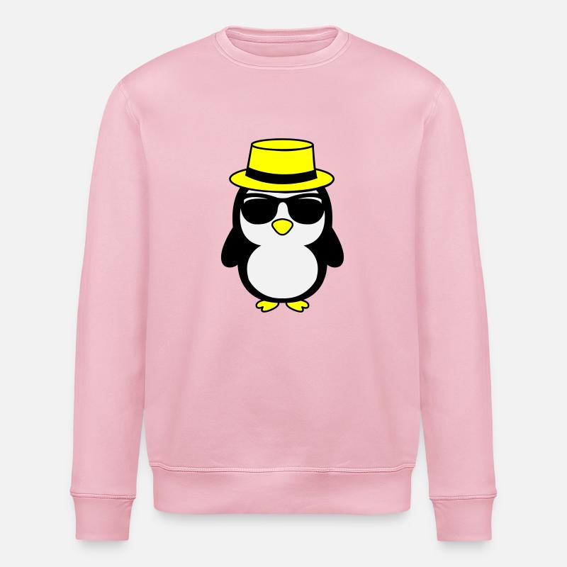 Pingouin cool 02 - Sweat bio ROLLER Stanley/Stella Unisexe - rose pâle