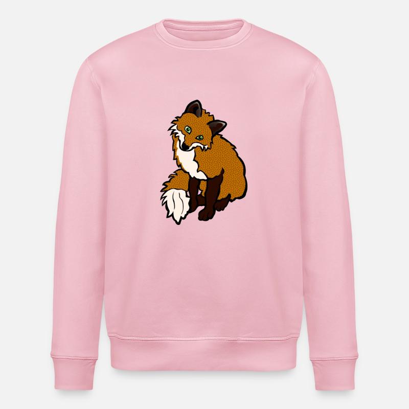Fox - Stanley/Stella ROLLER Unisex Organic Sweatshirt - cotton pink