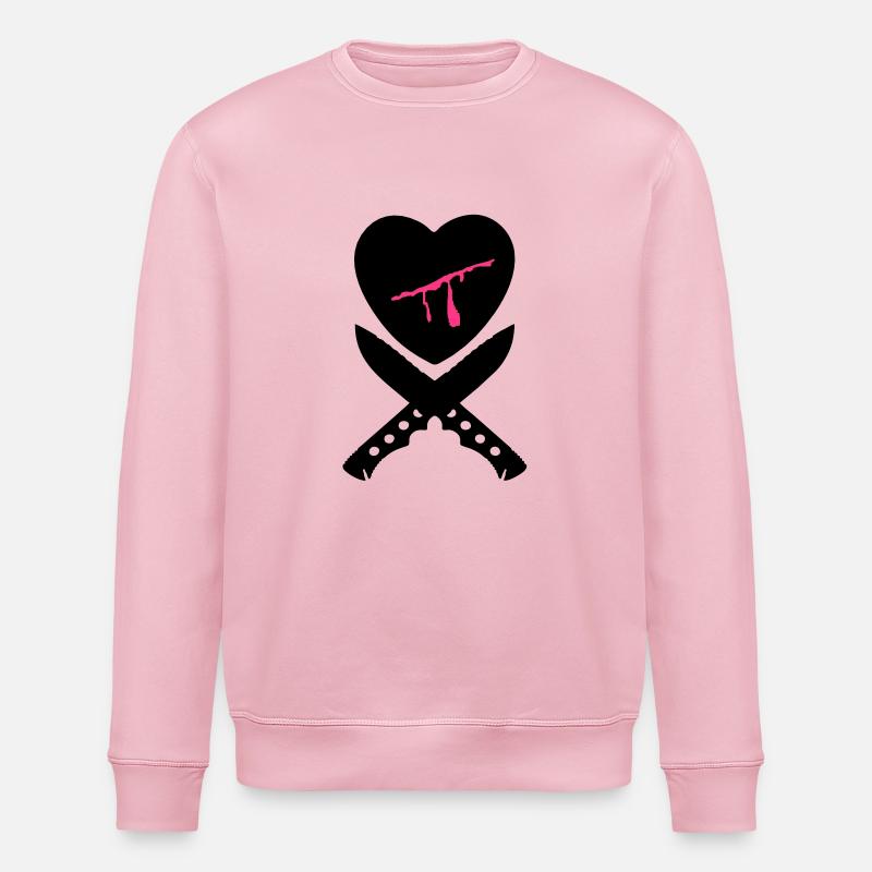 blutendes herz - Stanley/Stella Unisex Bio-Sweatshirt ROLLER - Hellrosa
