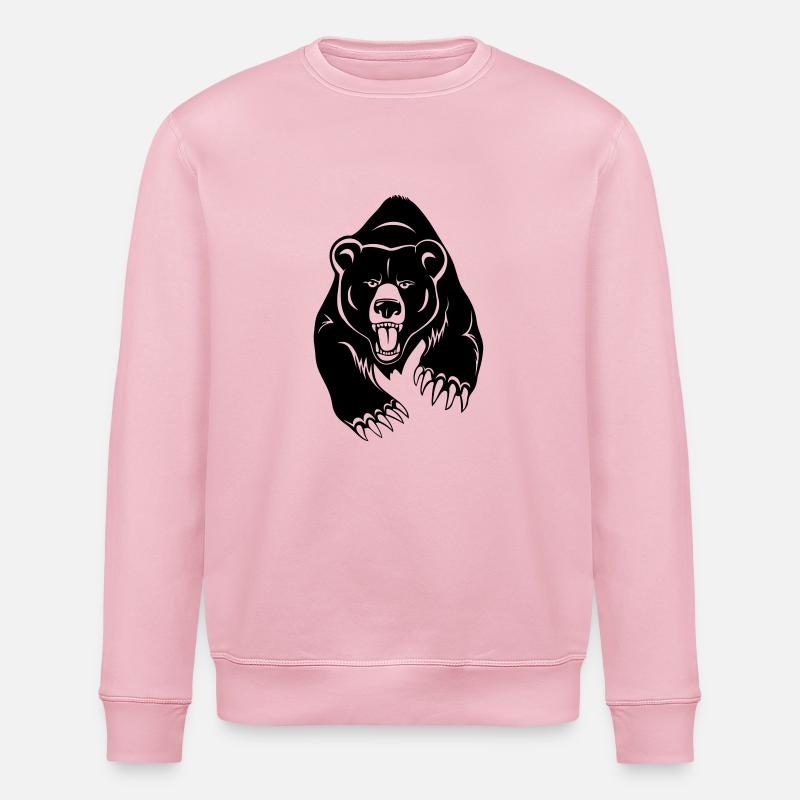 bear - Sweat bio ROLLER Stanley/Stella Unisexe - rose pâle