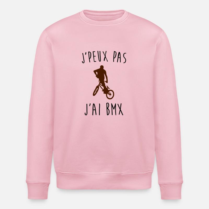 j'peux pas j'ai bmx - Sweat bio ROLLER Stanley/Stella Unisexe - rose pâle