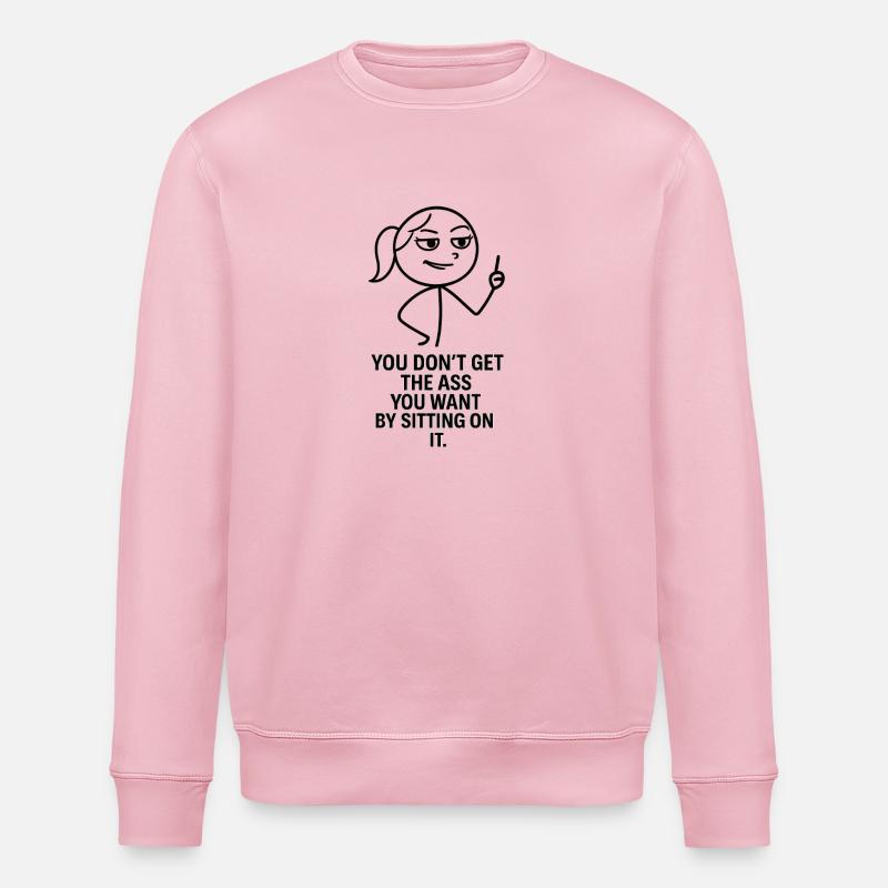 move your ass - Stanley/Stella Unisex Bio-Sweatshirt ROLLER - Hellrosa