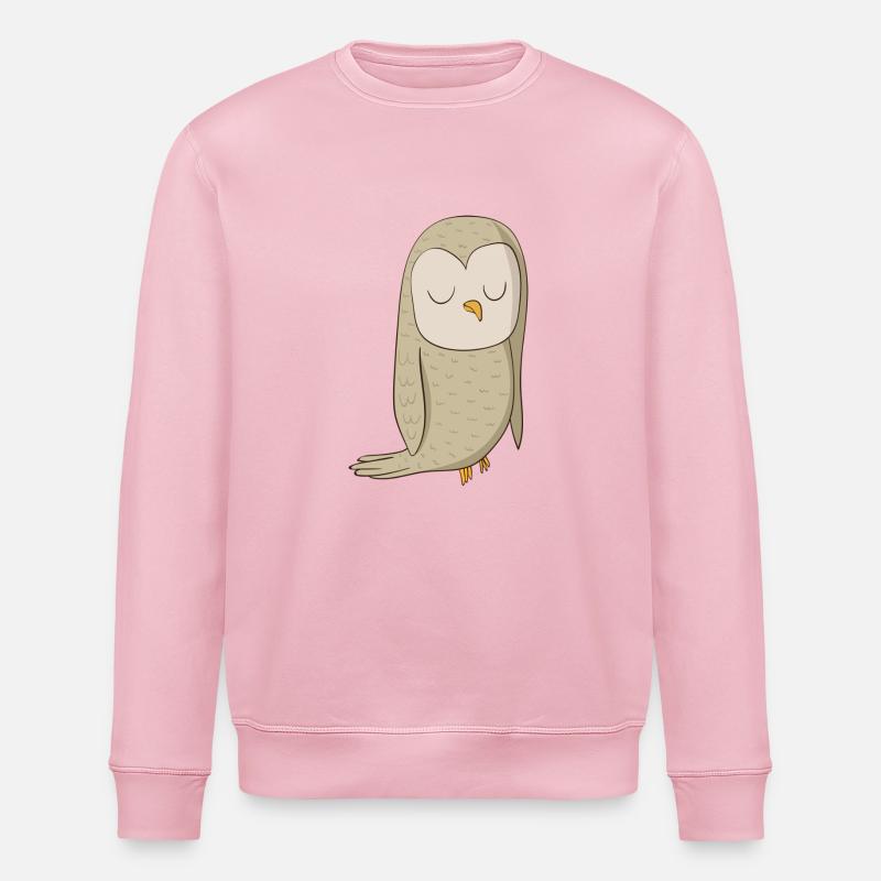 Uhu Comic Vogel - Stanley/Stella Unisex Bio-Sweatshirt ROLLER - Hellrosa