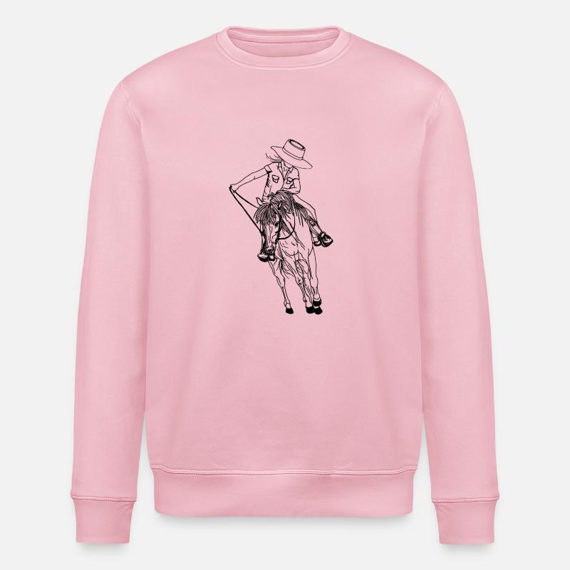Fille de l’Ouest - Sweat bio ROLLER Stanley/Stella Unisexe - rose pâle