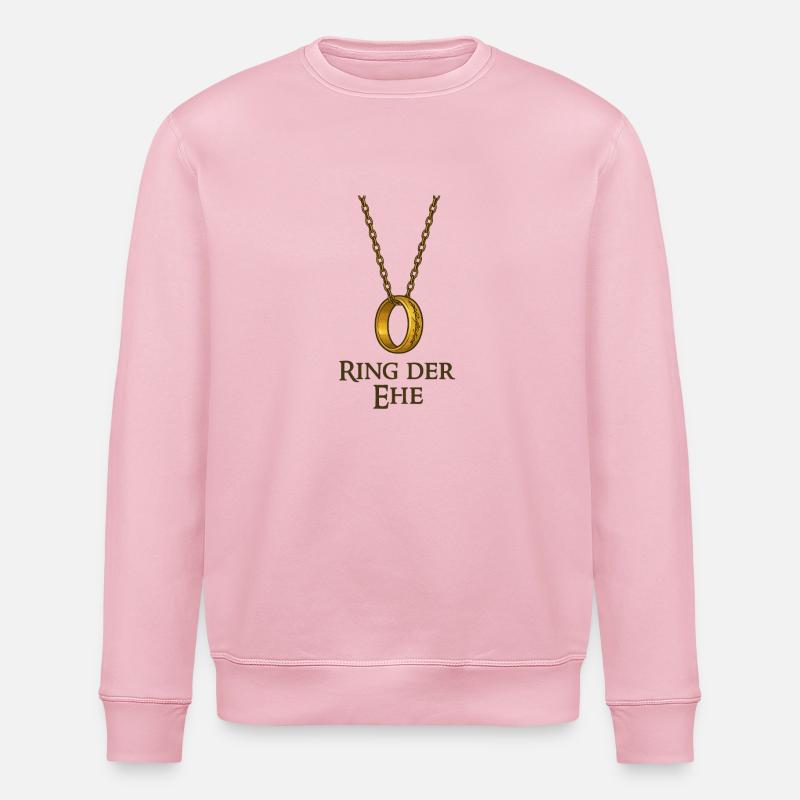 Ring der Ehe - Stanley/Stella Unisex Bio-Sweatshirt ROLLER - Hellrosa