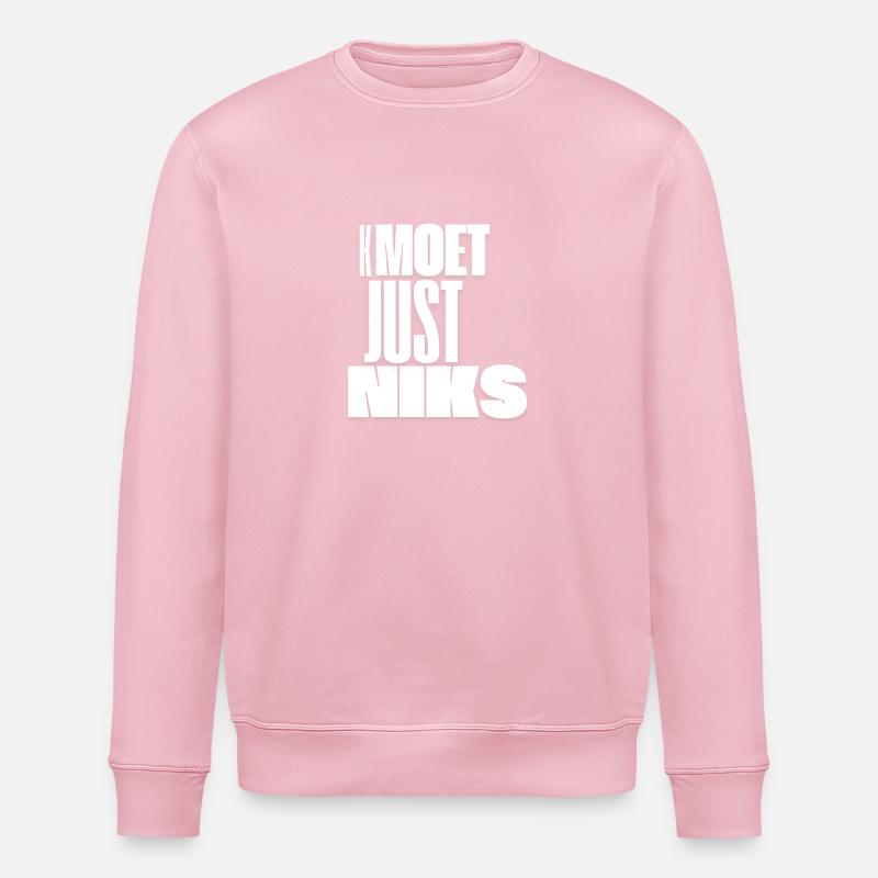 Kmoet Just Niks - Stanley/Stella Unisex Bio-Sweatshirt ROLLER - Hellrosa