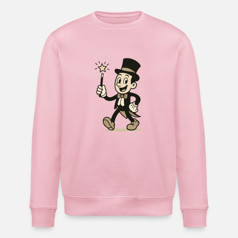 zauberer comic - Stanley/Stella Unisex Bio-Sweatshirt ROLLER - Hellrosa