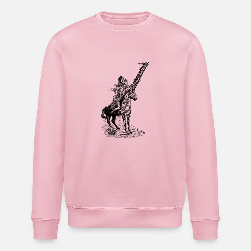Indianer - Stanley/Stella Unisex Bio-Sweatshirt ROLLER - Hellrosa