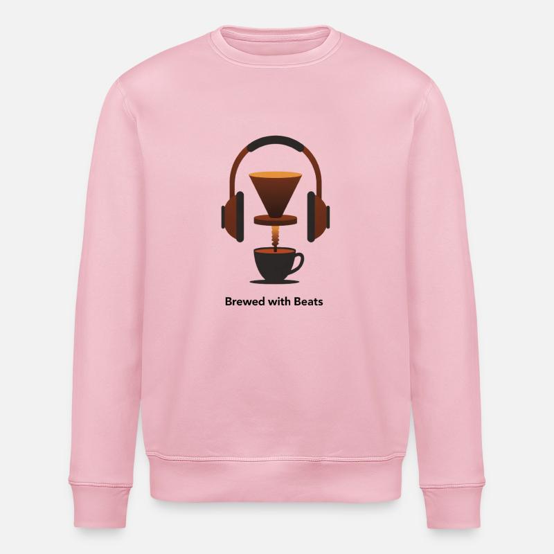 Kaffee Shop Beats - Stanley/Stella Unisex Bio-Sweatshirt ROLLER - Hellrosa