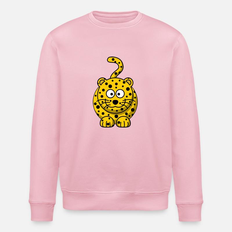 Leopard Cartoon - Stanley/Stella Unisex Bio-Sweatshirt ROLLER - Hellrosa