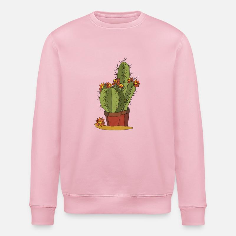 Fleur - Sweat bio ROLLER Stanley/Stella Unisexe - rose pâle