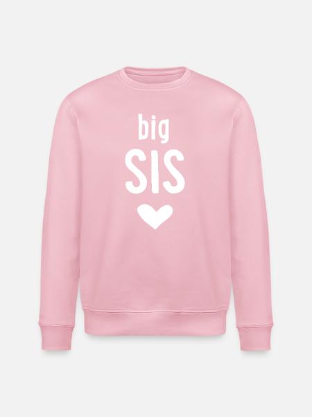big sis - Stanley/Stella ROLLER Unisex Organic Sweatshirt - cotton pink