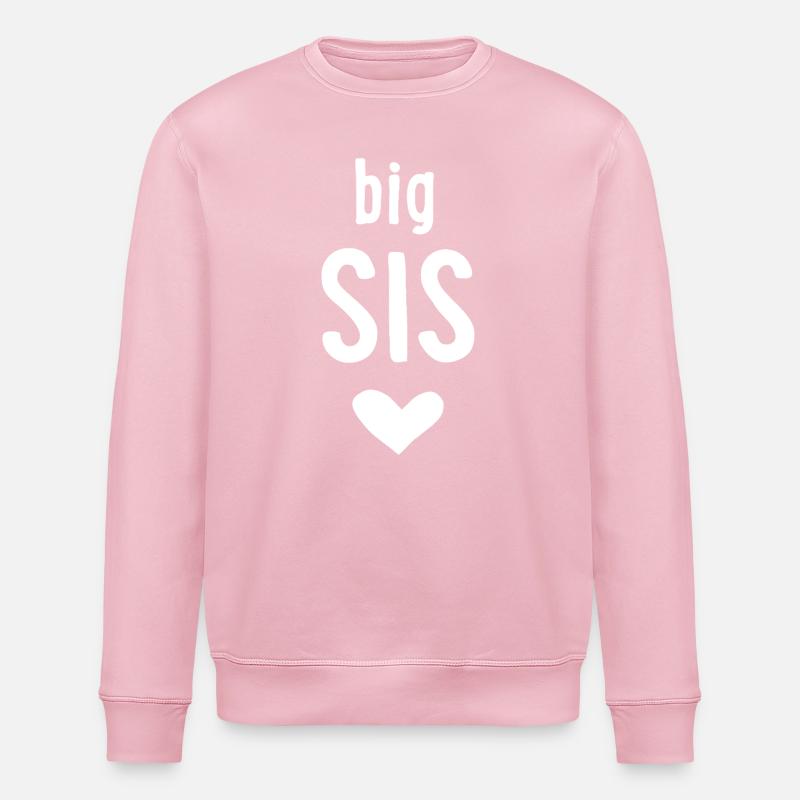 Grande Sœur - Sweat bio ROLLER Stanley/Stella Unisexe - rose pâle