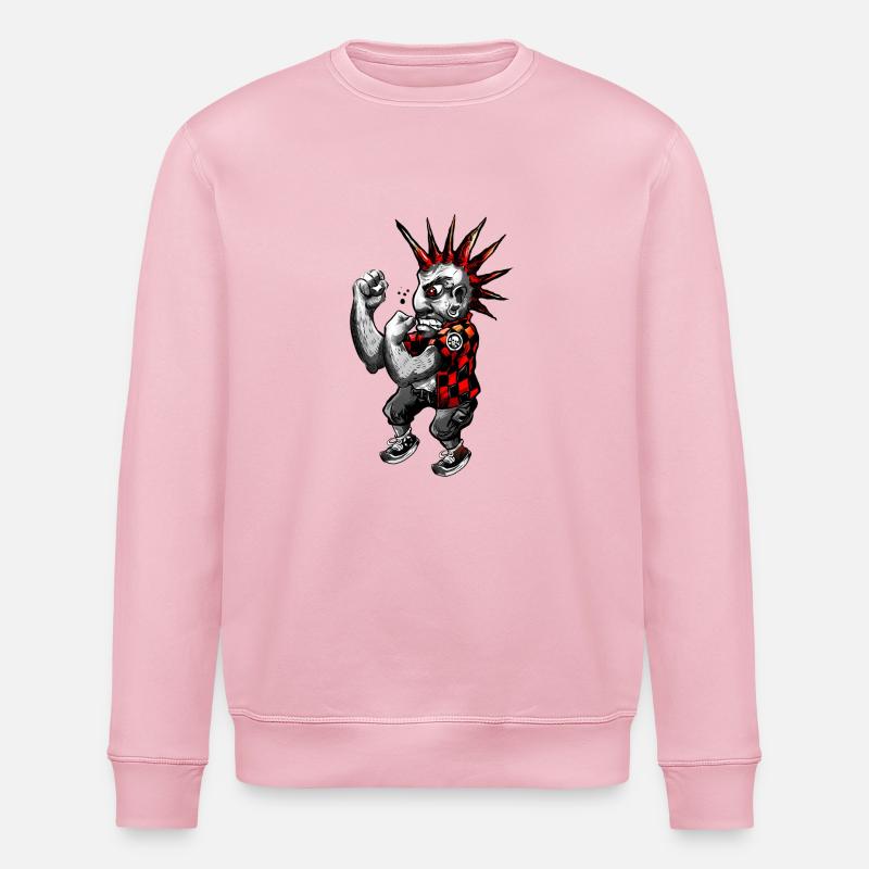 Fighting Punk - Stanley/Stella Unisex Bio-Sweatshirt ROLLER - Hellrosa