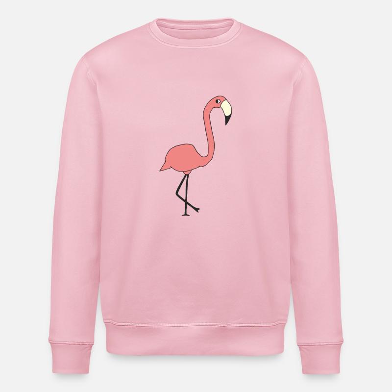 Flamingo - Stanley/Stella ROLLER Unisex Organic Sweatshirt - cotton pink