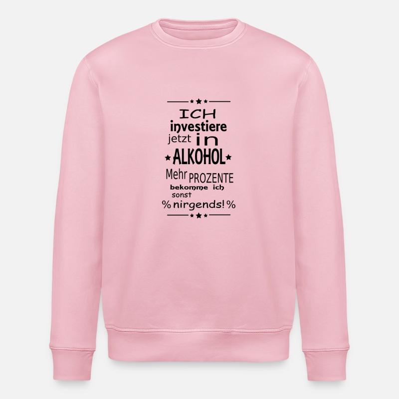 Spruch - Alkohol - Stanley/Stella Unisex Bio-Sweatshirt ROLLER - Hellrosa