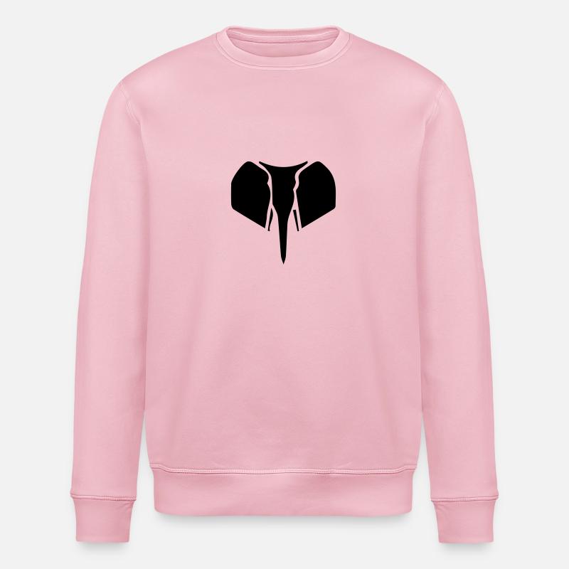 Elefant Silhouette - Stanley/Stella Unisex Bio-Sweatshirt ROLLER - Hellrosa