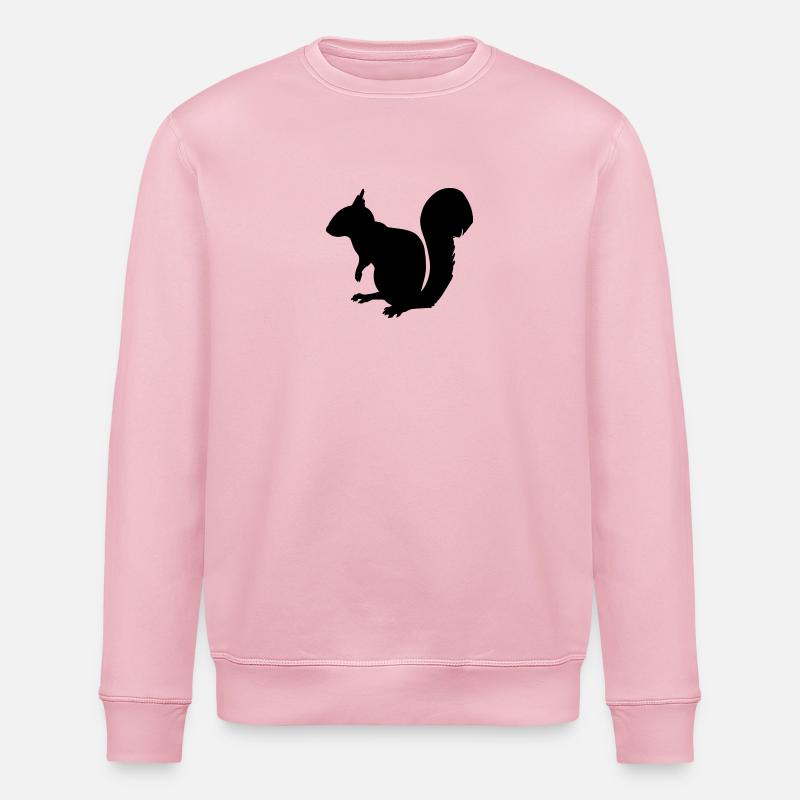 écureuil - Sweat bio ROLLER Stanley/Stella Unisexe - rose pâle