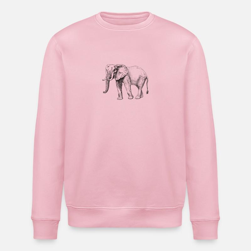 Elefant - Stanley/Stella Unisex Bio-Sweatshirt ROLLER - Hellrosa