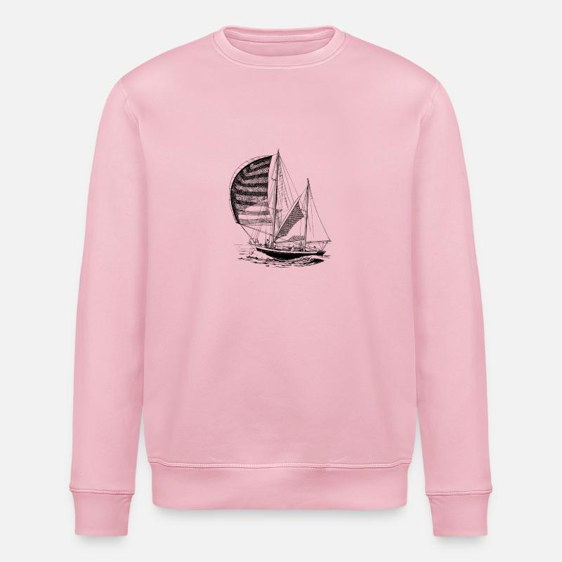 Segelboot - Stanley/Stella Unisex Bio-Sweatshirt ROLLER - Hellrosa