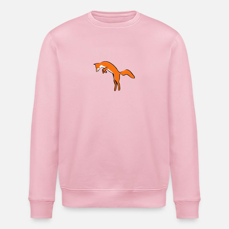 arctic fox fuchs65 - Stanley/Stella Unisex Bio-Sweatshirt ROLLER - Hellrosa