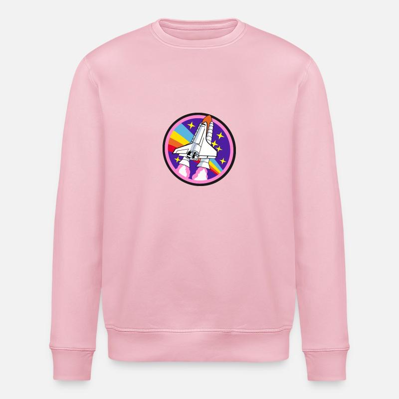 Navette spatiale - Sweat bio ROLLER Stanley/Stella Unisexe - rose pâle