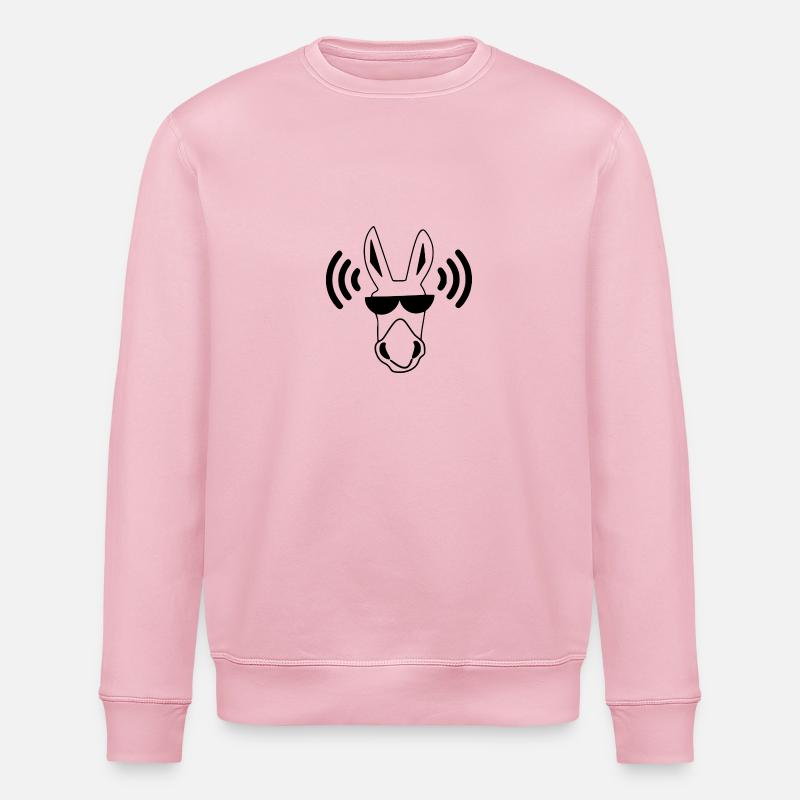 baudet - Sweat bio ROLLER Stanley/Stella Unisexe - rose pâle