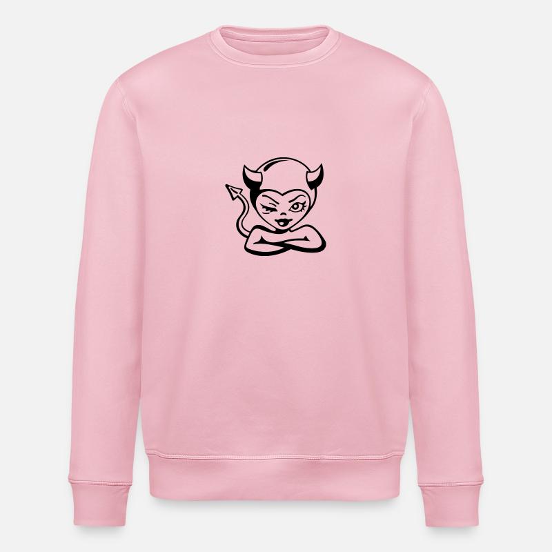 petit diable - Sweat bio ROLLER Stanley/Stella Unisexe - rose pâle