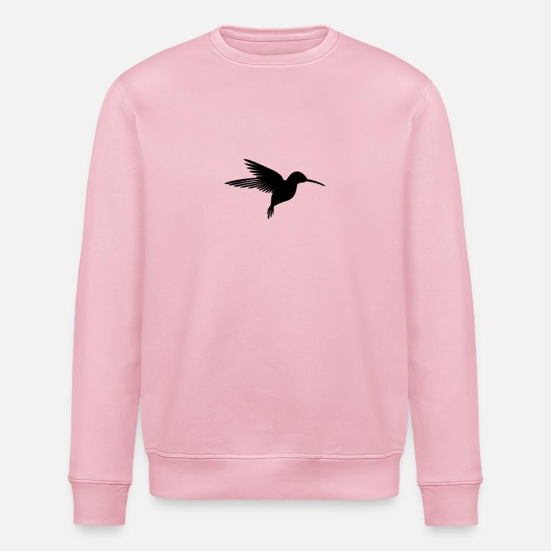 Kolibri Silhouette - Stanley/Stella Unisex Bio-Sweatshirt ROLLER - Hellrosa