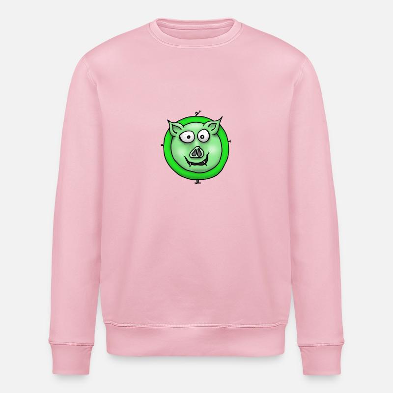 Schwein grün - Stanley/Stella Unisex Bio-Sweatshirt ROLLER - Hellrosa