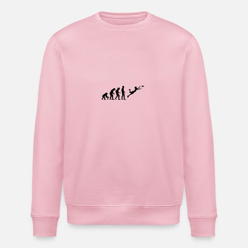 Ultimate Frisbee Evolution - Stanley/Stella Unisex Bio-Sweatshirt ROLLER - Hellrosa