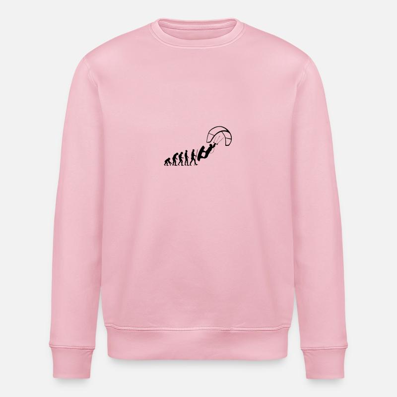 Evolution Kite - Stanley/Stella ROLLER Unisex Organic Sweatshirt - cotton pink