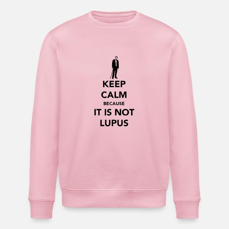 Keep Calm - Not Lupus - Sweat bio ROLLER Stanley/Stella Unisexe - rose pâle