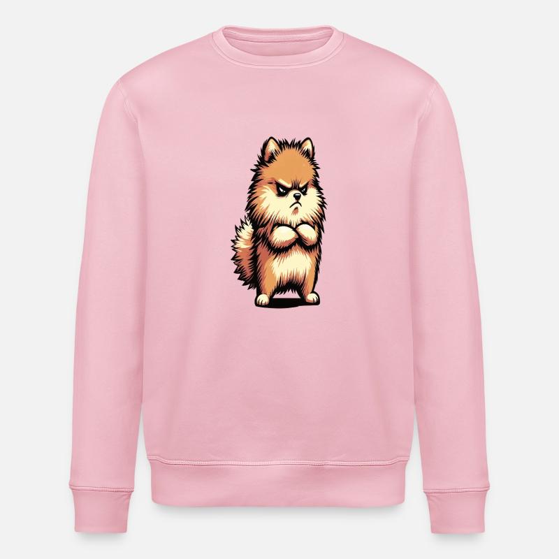 Zwergspitz Zwergspitze Zwerspitzhalter Spitz - Stanley/Stella Unisex Bio-Sweatshirt ROLLER - Hellrosa