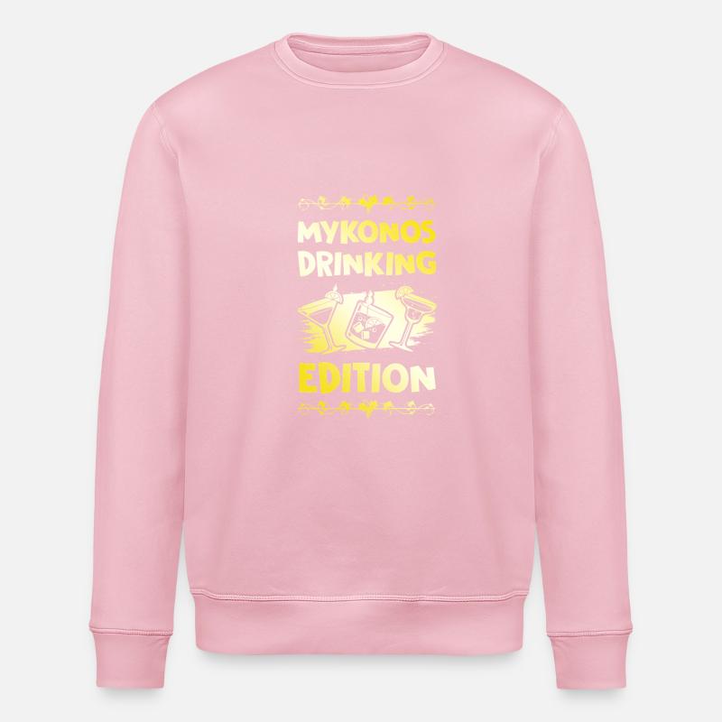 Mykonos Drinking Dicton - Sweat bio ROLLER Stanley/Stella Unisexe - rose pâle