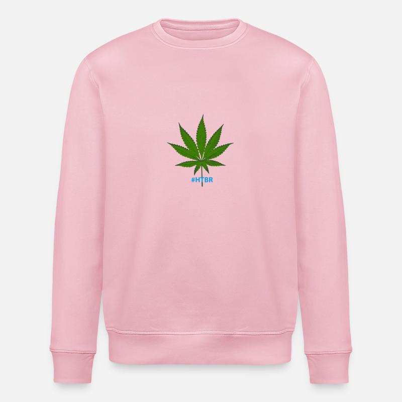 #Weed_HTBR - Stanley/Stella Unisex Bio-Sweatshirt ROLLER - Hellrosa