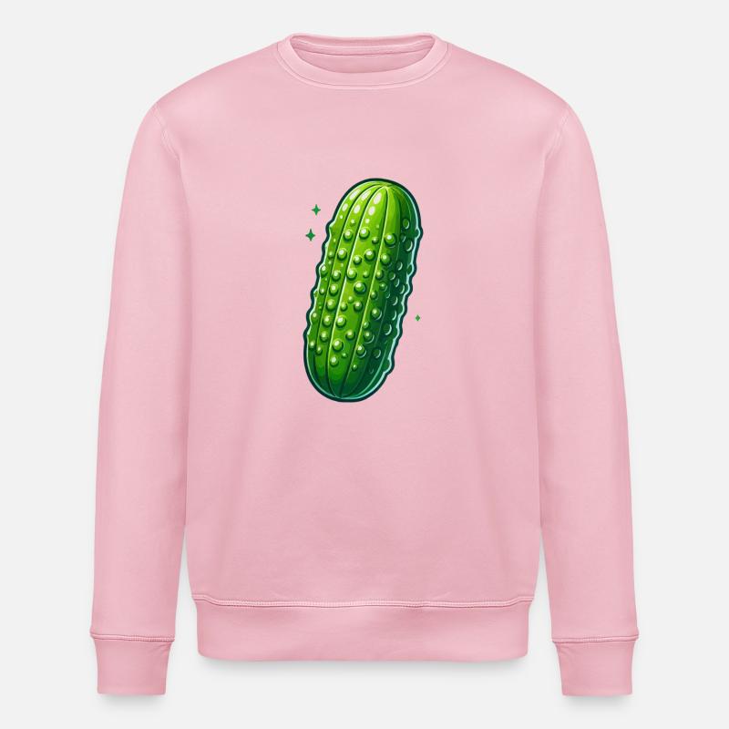 Beleuchtete Gurke - Stanley/Stella Unisex Bio-Sweatshirt ROLLER - Hellrosa
