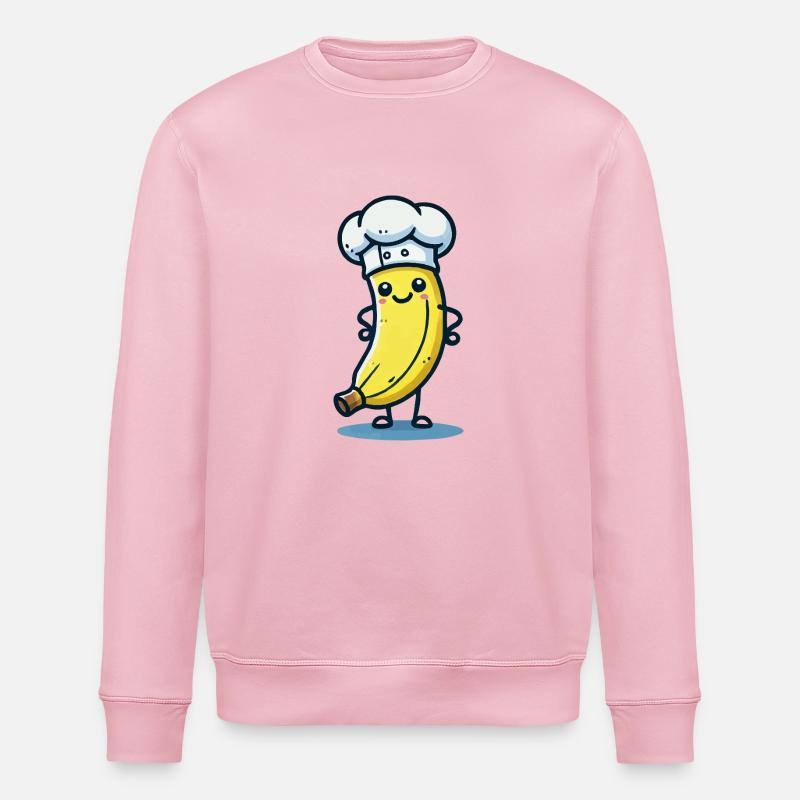 banane comic koch - Stanley/Stella Unisex Bio-Sweatshirt ROLLER - Hellrosa