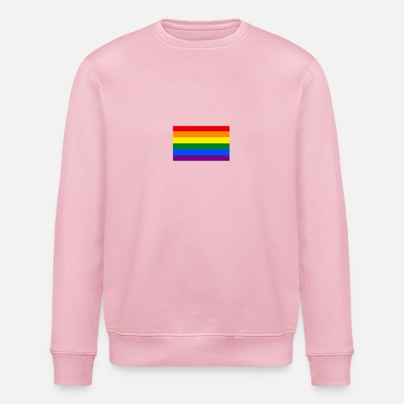 logo LGBT - Sweat bio ROLLER Stanley/Stella Unisexe - rose pâle