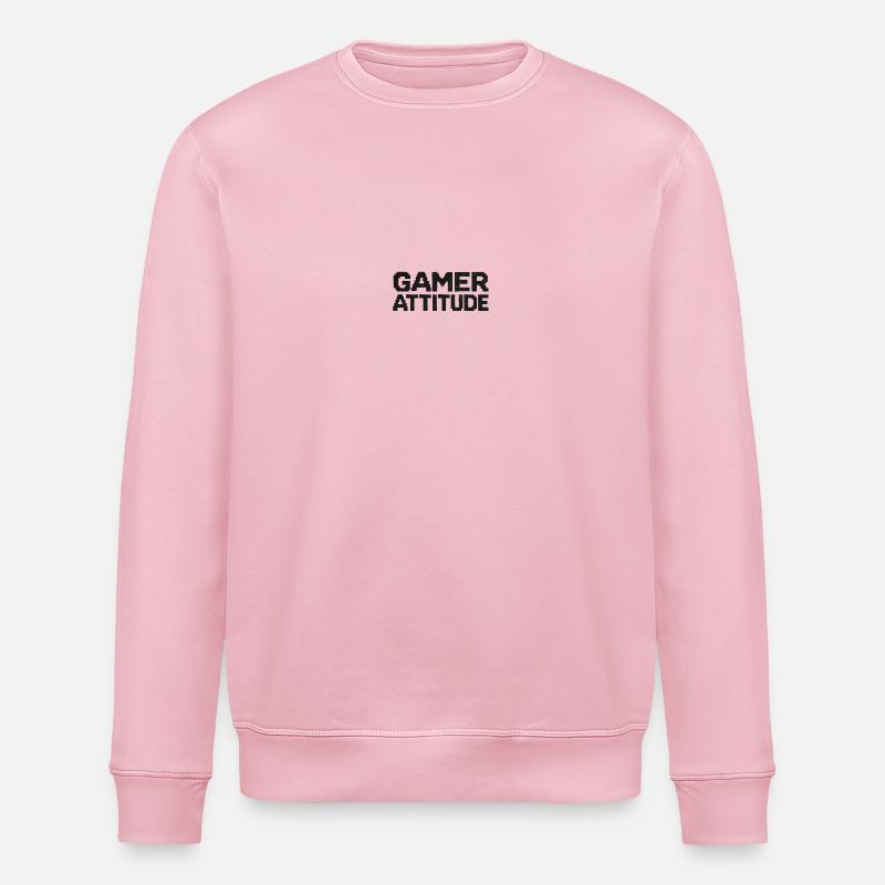 Gamer-Einstellung - Stanley/Stella Unisex Bio-Sweatshirt ROLLER - Hellrosa