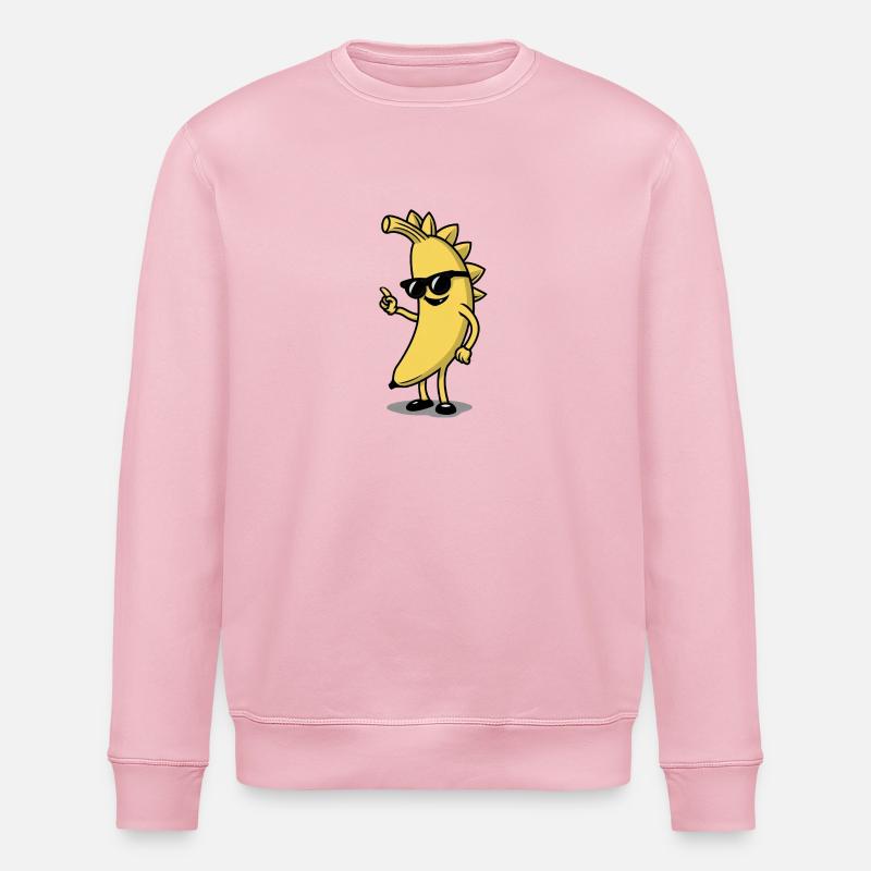 Lustige Banane - Stanley/Stella Unisex Bio-Sweatshirt ROLLER - Hellrosa