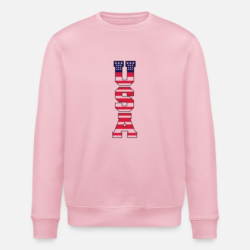 usa_design_1 - Stanley/Stella Unisex Bio-Sweatshirt ROLLER - Hellrosa